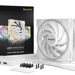 Охладител / Вентилатор BE QUIET! Комплект вентилатори Fan Pack 3-in-1 3 x 140mm - LIGHT WINGS White 140mm PWM high-speed Triple-Pack