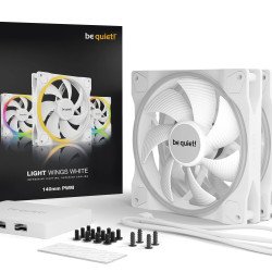 Охладител / Вентилатор BE QUIET! Комплект вентилатори Fan Pack 3-in-1 3 x 140mm - LIGHT WINGS White 140mm PWM Triple-Pack