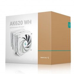 Охладител / Вентилатор DEEPCOOL охладител CPU Cooler AK620 WH - Dual-Tower, White - LGA1700/AM5