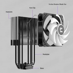 Охладител / Вентилатор ZALMAN охладител за процесор CPU Cooler CNPS9X PERFORMA ARGB BLACK - aRGB - LGA1700/AM5