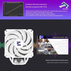 Охладител / Вентилатор ZALMAN охладител за процесор CPU Cooler CNPS9X PERFORMA ARGB WHITE - aRGB - LGA1700/AM5