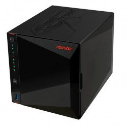 Хард диск ASUS tor Nimbustor AS5404T, 4 Bay NAS, Quad-Core 2.0GHz CPU, Dual 2.5GbE Ports, 4GB SO-DIMM DDR4 (Max. 16GB), Four M.2 SSD Slots (Diskless), 3x USB 3.2 Gen 1 Type A, WOW (Wake on WAN), WOL, System Sleep Mode, AES-NI hardware encryption, Black