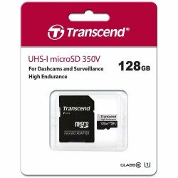 Флаш памет TRANSCEND 128GB microSD w/ adapter U1, High Endurance