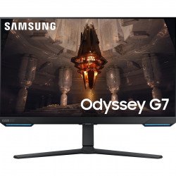 Монитор SAMSUNG Odyssey G7 G70B 32 inch, IPS UHD 3840x2160, 144Hz, 1 ms, HDR 400, G-Sync Compatible, DisplayPort, HDMI, Черен