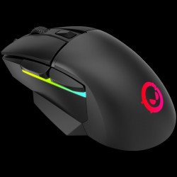 Мишка LORGAR Jetter 357, gaming mouse, Optical Gaming Mouse with 6 programmable buttons, Pixart ATG4090 sensor, DPI can be up to 8000, 30 million times key life, 1.8m PVC USB cable, Matt UV coating and RGB lights with 4 LED flowing mode, size:124.90*71.65*41.36mm, 75g