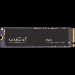 SSD Твърд диск CRUCIAL SSD Crucial T500 1TB PCIe Gen4 NVMe M.2 SSD, EAN: 649528939241