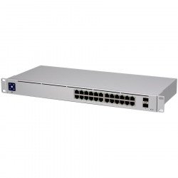 Мрежово оборудване UBIQUITI UniFi Switch 24 is a fully managed Layer 2 switch with (24) Gigabit Ethernet ports and (2) Gigabit SFP ports for fiber connectivity
