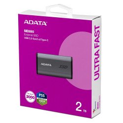 Външни твърди дискове ADATA EXT SSD SE880 2T GRAY