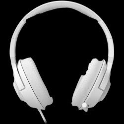 Слушалки LORGAR Noah 101, Gaming headset with microphone, 3.5mm jack connection, cable length 2m, foldable design, PU leather ear pads, size: 185*195*80mm, 0.245kg, white