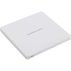 DVD / CD / RW Устройства LG Hitachi-LG GP60NW60 Ultra Slim External DVD-RW, Super Multi, Silent Play, Win & MAC OS Compatible, M-DISC Support, White
