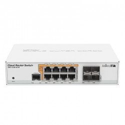 Мрежово оборудване MIKROTIK Суич MikroTik CRS112-8P-4S-IN, 8 x Gigabit Ethernet ports, 10/100/1000Mbps, 4 x SFP