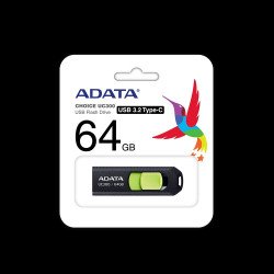 USB Преносима памет ADATA 64GB TYPE-C UC300 ADATA BK/GN