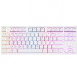 Клавиатура GENESIS Gaming Keyboard Thor 404 TKL White RGB Backlight US Layout Brown Switch