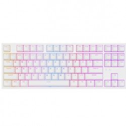 Клавиатура GENESIS Gaming Keyboard Thor 404 TKL White RGB Backlight US Layout Yellow Switch