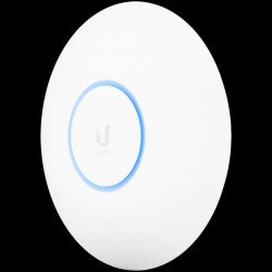 Мрежово оборудване UBIQUITI U6-PRO High-performance, ceiling-mounted WiFi 6 access point designed for large offices, 140 m2 coverage, 350+ connected devices, 4x4 MIMO, IP54, 573.5 Mbps on 2.4 GHz and 4.8 Gbps on 5 GHz, PoE adapter (U-POE-AT-EU) not included