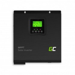UPS и токови защити Соларен инвертор Off Grid конвертор с MPPT конролер и соларно зарядно 24VDC 230VAC 3000VA / 3000W чиста синусоида GREEN CELL