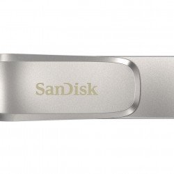 USB Преносима памет SANDISK USB памет SanDisk Ultra Dual Drive Luxe, 512GB, USB 3.1 Gen 1, USB-C, Сребрист