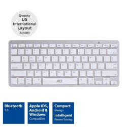 Клавиатура Клавиатура ACT AC5600, Bluetooth, За таблети компютри смартфони, US