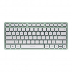 Клавиатура CHERRY Безжична клавиатура CHERRY KW 7100 MINI BT, Bluetooth, Бледозелена