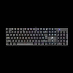 Клавиатура SBOX WHITE SHARK GK-2107 :: Геймърска клавиатура Commandos Elite, механична, червени суичове, черна