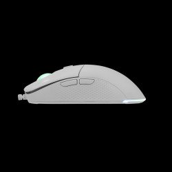 Мишка SBOX White Shark GM-5010 :: Мишка BAGDEMAGUS, RGB, 64гр. , 825 - 7200 dpi, бял