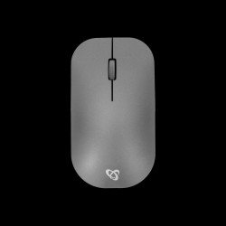 Мишка SBOX WM-113 :: Безжична мишка, презареждаема през USB, Bluetooth, 2.4Ghz, сив