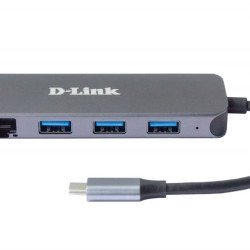 Аксесоари за лаптопи DLINK 5-in-1 USB-C Hub with Gigabit Ethernet/Power Delivery
