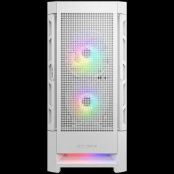 Кутии и Захранвания COUGAR Airface RGB White, Mid Tower, 2x 140 1x120 ARGB Fans, RGB Button,  4mm Tempered Glass, Mini ITX / Micro ATX / ATX / CEB/ E-ATX, USB 3.0 x 2, USB 2.0 x 1, 4 Pole Headset Audio Jack x1