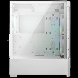 Кутии и Захранвания COUGAR Airface RGB White, Mid Tower, 2x 140 1x120 ARGB Fans, RGB Button,  4mm Tempered Glass, Mini ITX / Micro ATX / ATX / CEB/ E-ATX, USB 3.0 x 2, USB 2.0 x 1, 4 Pole Headset Audio Jack x1