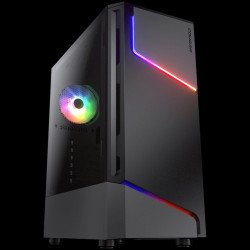 Кутии и Захранвания COUGAR MX360 RGB, Mid Tower, 1x120 ARGB Fan, RGB Button, Tempered Glass, Mini ITX / Micro ATX / ATX , USB 3.0 x 2, USB 2.0 x 1, Mic x 1 / Audio x 1