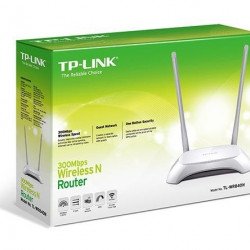 Мрежово оборудване TP-LINK Безжичен рутер TP-LINK TL-WR840N, 2.4 GHz, 300Mbps, 10/100