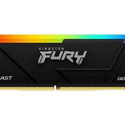 RAM памет за настолен компютър KINGSTON FURY Beast Black RGB 64GB(4x16GB) DDR4 3600MHz CL18, KF436C18BB2AK2/64