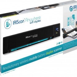 Скенер Двустранен преносим скенер IRIS IRIScan Anywhere 6 Wifi Duplex, A4, USB-C, Черен