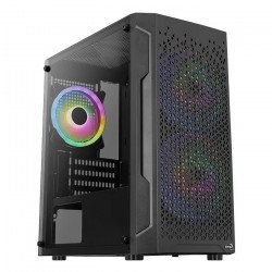 Кутии и Захранвания AEROCOOL кутия Case mATX - Trinity Mini-G-BK-v3 - 3 fans included, Tempered Glass