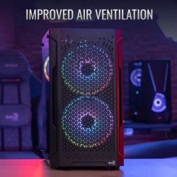 Кутии и Захранвания AEROCOOL кутия Case mATX - Trinity Mini-G-BK-v3 - 3 fans included, Tempered Glass