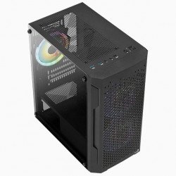 Кутии и Захранвания AEROCOOL кутия Case mATX - Trinity Mini-G-BK-v3 - 3 fans included, Tempered Glass