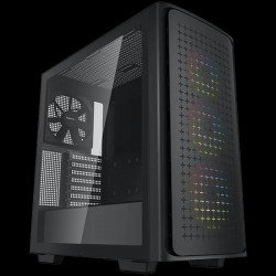 Кутии и Захранвания DEEPCOOL CK560   Mid Tower Case, Mini-ITX / Micro-ATX / ATX / E-ATX, 2xUSB3.0, 1xAudio, 1xType-C, ABS+SPCC+Tempered Glass, Mesh Pane R-CK560-BKAAE4-G-1