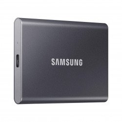 Външни твърди дискове SAMSUNG Външен SSD Samsung T7 Titan Grey SSD 2000GB USB-C, Сив
