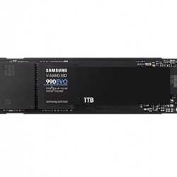 SSD Твърд диск SAMSUNG SSD 990 EVO 1TB PCIe 4.0 NVMe 2.0 M.2 V-NAND TLC, 256-bit Encryption, Read 5000 MB/s Write 4200 MB/s