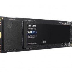 SSD Твърд диск SAMSUNG SSD 990 EVO 1TB PCIe 4.0 NVMe 2.0 M.2 V-NAND TLC, 256-bit Encryption, Read 5000 MB/s Write 4200 MB/s