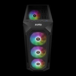 Кутии и Захранвания GAMDIAS кутия Case ATX - AURA GC1 Elite - Mesh, RGB, Tempered Glass