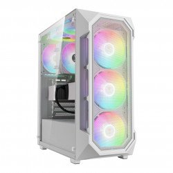 Кутии и Захранвания GAMDIAS кутия Case ATX - AURA GC1 Elite White - Mesh, RGB, Tempered Glass