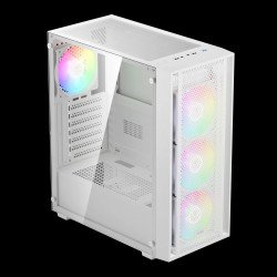 Кутии и Захранвания GAMDIAS кутия Case ATX - AURA GC2 Elite White - Mesh, RGB, Tempered Glass