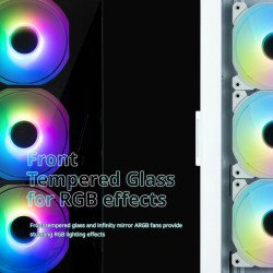 Кутии и Захранвания ZALMAN кутия Case ATX - I3 NEO TG Black - aRGB, Tempered Glass