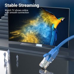 Кабел / Преходник Vention Кабел LAN UTP Cat.6 Patch Cable - 1.5M Blue - IBELG