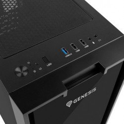 Кутии и Захранвания GENESIS PC Case Irid 353 ARGB MATX Mini Tower Window, Black