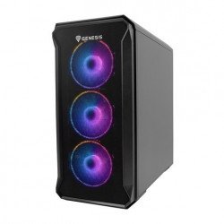 Кутии и Захранвания GENESIS PC Case Irid 503 ARGB V2 MATX Mini Tower Window, Black