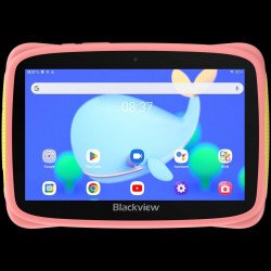 Таблет BLACKVIEW Tab 3 Kids, Pink, 7-inch HD 1024*600, 7731E Quad-core 1.3GHz, Front 0.3MP; Rear 2MP Camera, 2GB/32GB, 3280mAh battery, Doke 3.0 Go (Android 13), WiFi version, 802.11 b/g/n(2.4GHz), Bluetooth