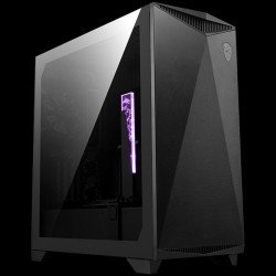 Кутии и Захранвания MSI MPG GUNGNIR 300P AIRFLOW, Mid-Tower, E-ATX/ATX/M-ATX/ITX, 2x USB 3.2 Gen 1 Type-A, 1x USB 3.2 Gen 2x2 Type-C, 1x Audio/1x Mic, ARGB Hub, 4x 120mm ARGB Fans, 1mm Perforated Front Panel, 3mm Tempered Glass