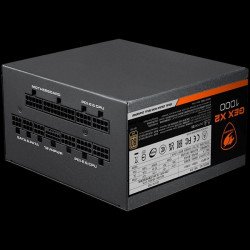 Кутии и Захранвания COUGAR GEX X2 850, 850W, 80 Plus GOLD, PCIE 5.0, ATX 3.0, Fully Modular Power Supply Unit, Strong Safeguards: OCP, OPP, OVP, UVP, SCP & OTP, 120mm HDB Fan, 100% Japanese Capacitors, Zero Noise Mode, Dimensions: 140x150x86(mm), 10Y Warranty